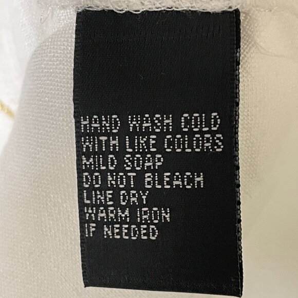 Autograph White 100% Irish Linen Tunic Blouse top withGold/Silver-MED - Picture 9 of 9